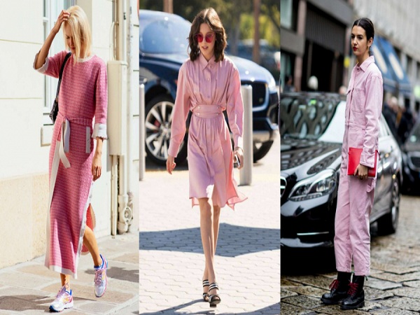 Trang phục gam màu hồng millennial đang thống trị mùa Đông