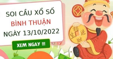 Soi cầu lô VIP xổ số Bình Thuận ngày 13/10/2022 thứ 5 hôm nay