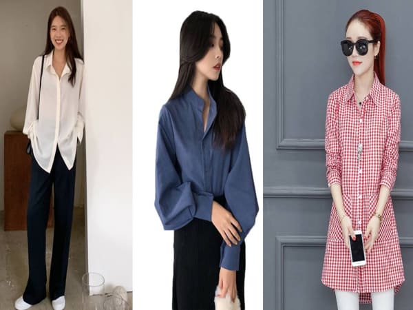 Các kiểu áo sơ mi giấu bụng hoàn hảo cho phái nữ