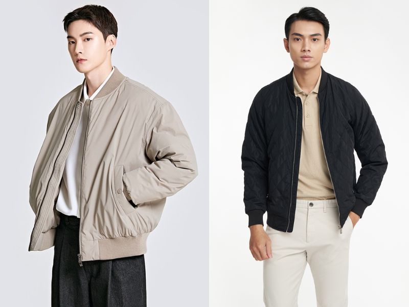  Phối đồ áo bomber nam với áo polo