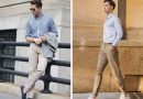 Tạo điểm nhấn nổi bật khi phối đồ với quần kaki nam